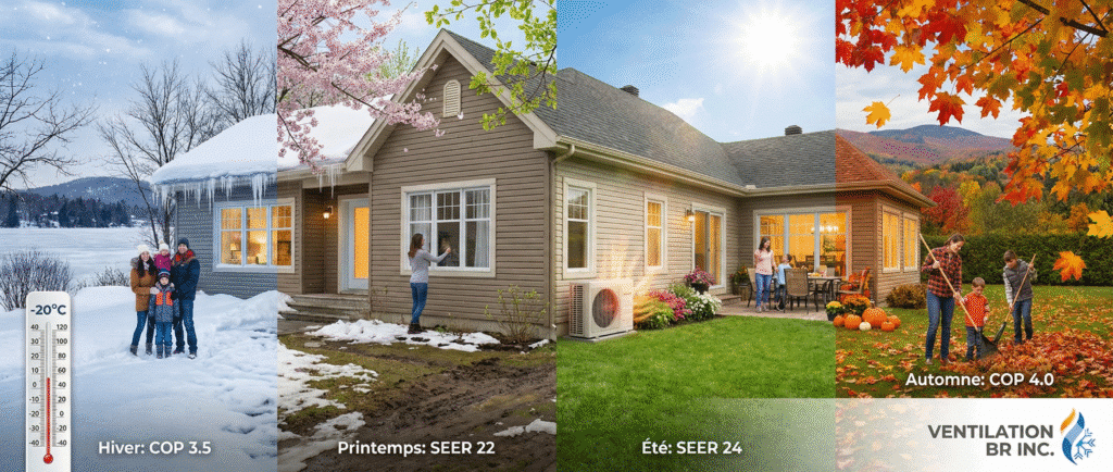 Installation de thermopompe à Blainville