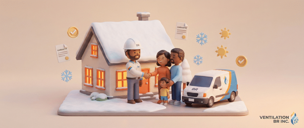 Installation de thermopompe à Blainville