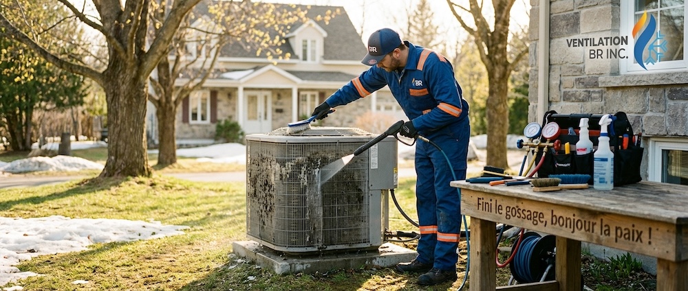Inspection prise air extérieure entretien ventilation printemps