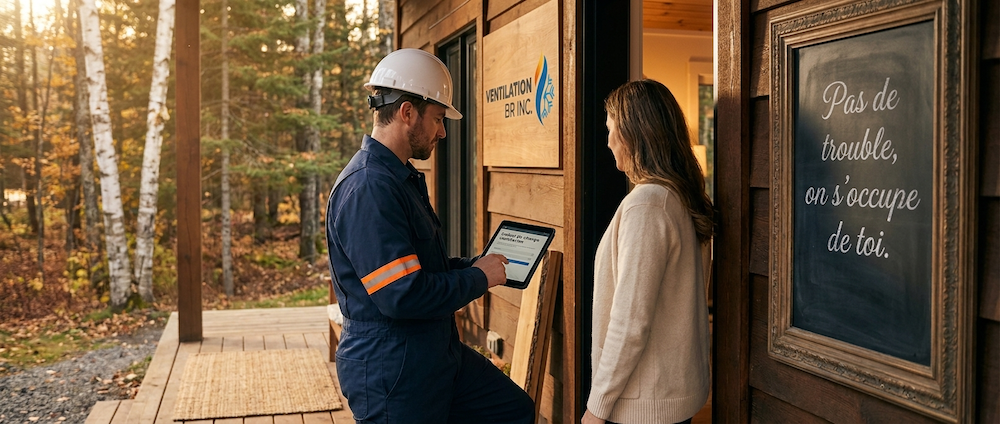 Comparaison capacité requise vs actuelle pour dimensionner échangeur d'air maison Québec